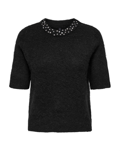  Only - ONLRina Life Rhinestone Bluse - Black